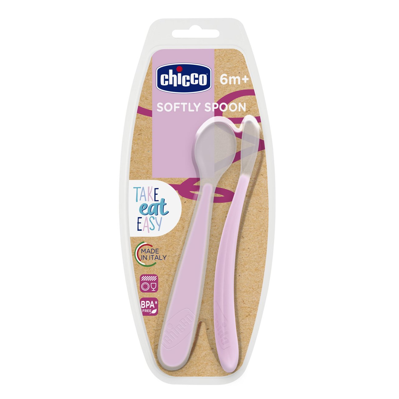 2 Cuillères Silicone Souple Chicco – Image 2