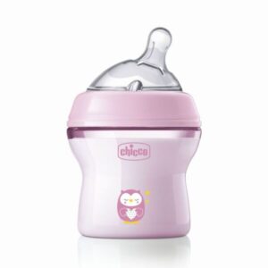 Chicco Biberon Natural Feeling plastique 150 ml - Rose