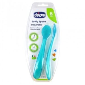 2 Cuillères Silicone Souple Chicco