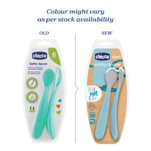 2 Cuillères Silicone Souple Chicco