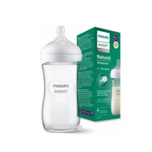 Philips Avent Biberon en verre 240ml à Réponse Naturelle
