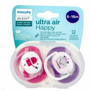 Philips Avent sucettes Ultra Air Happy Fille 6‑18 mois