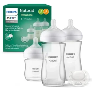 Pack 3 Biberons En Verre + sucette Avent philips