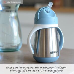 Beaba Tasse a Paille Inox 2en1