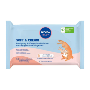 Nivea Baby Lingettes Soft & Cream 57pcs