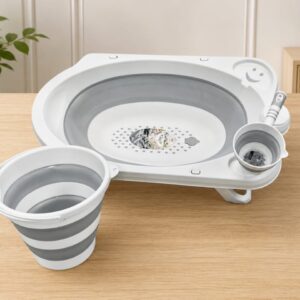 Baignoire Pliable + Tasse + Seau
