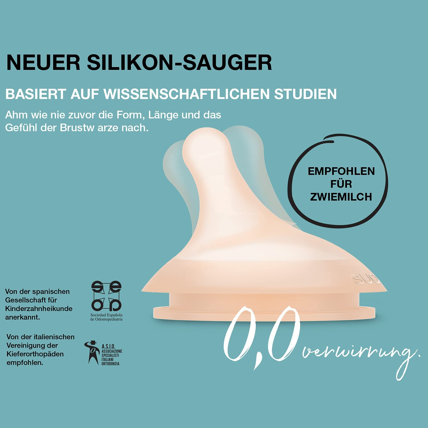 Suavinex Biberon Plastique Zero-Zero Anti-coliques 270 ml 0 M+ – Image 3
